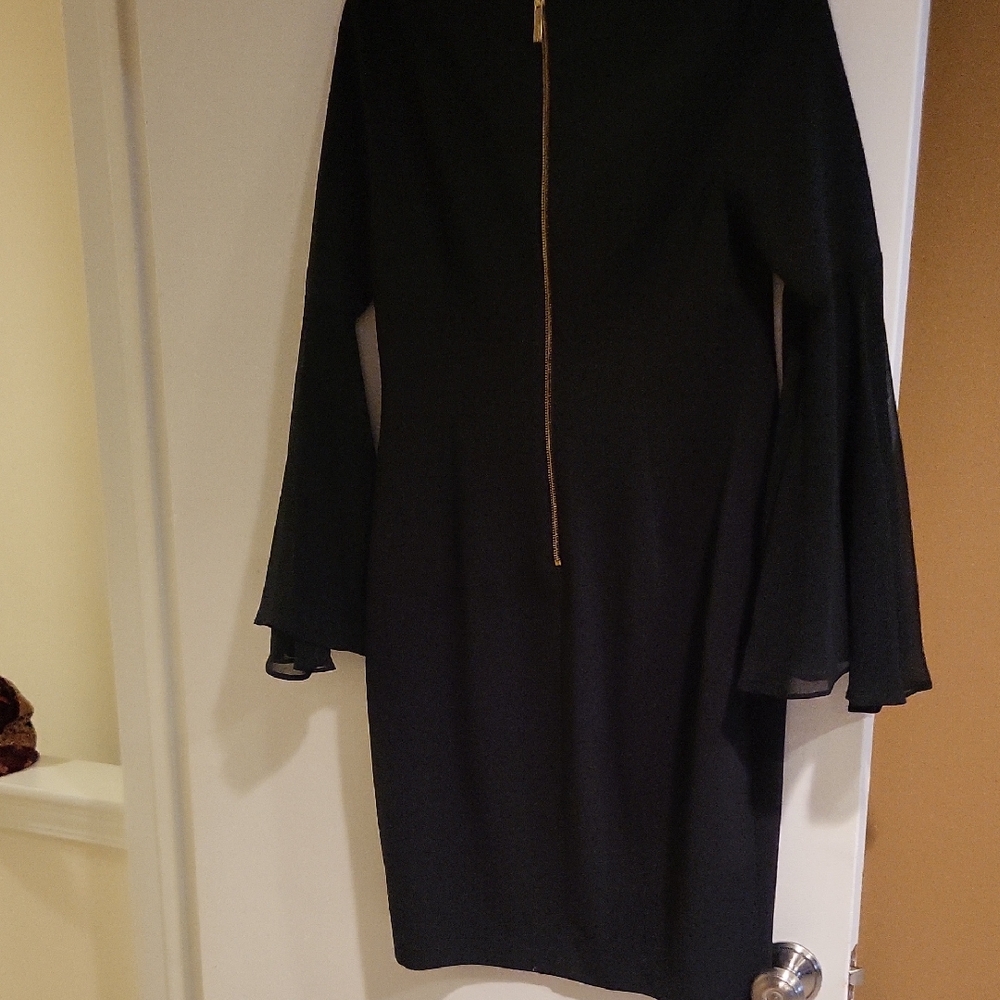 Calvin Klein Black Long Sleeve Dress